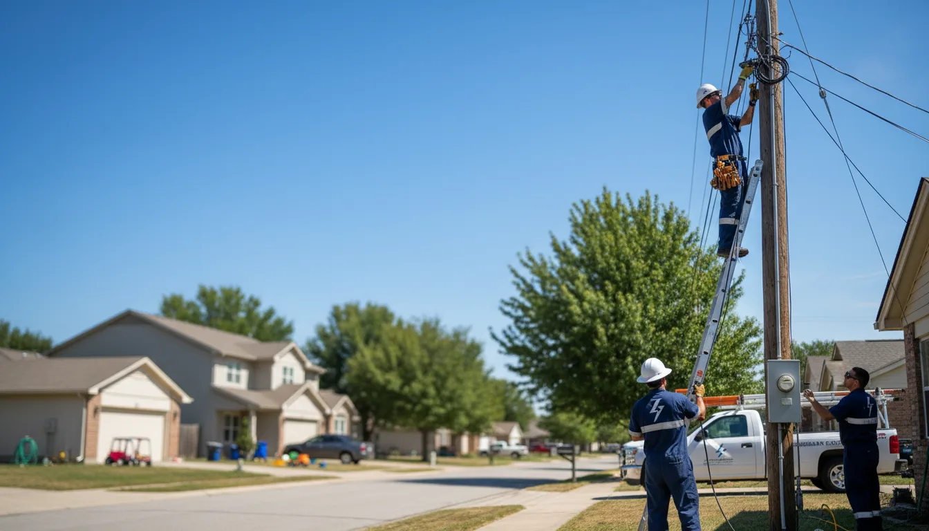 Residential electrician providing installation services in Robinson Creek, KY